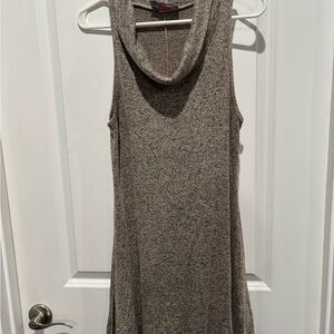 Say Anything Sleeveless Cowl Neck Knit Dress, Sz M
